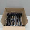 Hanger Central 30 Pack Pants Hangers  12 Inch Slim Plastic Clothes Hangers with Clips for Skirts, Shorts & Trousers  Non Slip Grip, Heavy Duty Space Saver with Swivel Hook  Black Closet Organizer