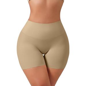 Tummy Control Shapewear Shorts for Women Under Dress Womens Compression Shorts Under Dress Shapewear (Beige, XXXL)