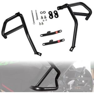 Engine Guard Crash Bar Stunt Cage Frame Protector for Kawasaki Ninja 400 250, Motorcycle Steel Side Frame Falling Protection Bumper for Kawasaki Ninja 400 Ninja250 2018-2024 Accessories