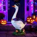 GIGALUMI 20" Halloween Witch Porch Goose for Outdoor Halloween Decorations