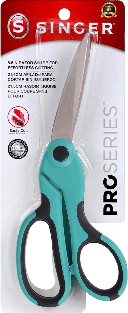 SINGER 8-1/2-Inch ProSeries Heavy Duty Bent Sewing Scissors SINGER 8-1/2-Inch ProSeries Heavy Duty Bent Sewing Scissors