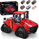 Mould King 18020 Tractor Building Blocks Toy, Remote Control Crawler Tractor with 4 Motors, Construction Vehicles Model for Kids/Adults (1698 Pieces)