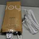 JOYBOS 30 Pack Pants Hangers Space Saving, Open Ended Hangers for Pants, Scarf Organizer Hanger for Closet, Metal Non Slip Jean Hanger - White Pant Hangers for Jeans,Trouser,Leggings,Slacks