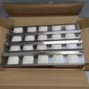 80743 Briquette Tray Replacement Parts for Sedona Lynx BBQ Grill Briquette Tray L600 L600PS L600PSR L700 L400 36" 42" 24" Parts 80707 Base Grill Trays Assembly with 20 Ceramic Briquettes Heat Plate