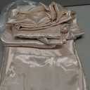 BEDELITE Satin Sheets Full Size Bed Set, Luxury Soft Beige Silky Sheet for Hair and Skin, Similar to Silk Bed Sheets Set 4 Pieces with 1 Deep Pocket Fitted Sheet, 1 Flat Sheet, and 2 Pillowcases