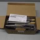 DenicMic Solar Lights Outdoor 10 Pack Waterproof 6000K Cold White LED Stainless Steel Stake Outside Lights for Yard Pathway Garden Driveway Walkway Landscape Path Lighting