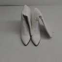 DREAM PAIRS Cowboy Boots For Women, Comfortable Pull On Zipper Chunky Heel Pointed Toe Embroidered Western Cowgirl Knee High Boots (8.5, White)