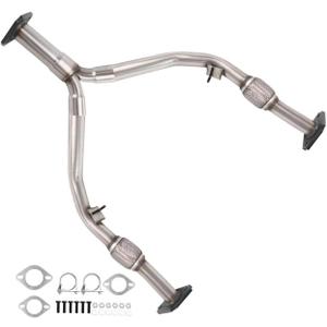 Exhaust | Stainless Steel Exhaust Direct Fit Y Pipe Compatible with