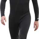 Layatone Womens 3mm Shorty Neoprene Wetsuit, Mens Full Body Front Zipper Wet Suits for Diving,Snorkeling Surfing Swimming XL