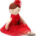 Bearington Evie Christmas Ballerina, 16.5 Inch Ballerina Doll, Ideal Christmas Doll Gift for Toddlers, Kids & Teens