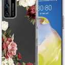 Case for Huawei P40 Pro Case, ELS-N04 ELS-NX9 Clear Case for Girls Women, Soft TPU Shockproof Protective Transparent Case Cover for Huawei P40 Pro (Blossom Flower)