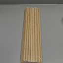 1/2 x 17.5 Inch 25 PCS Dowel Rods Wood Sticks Wooden Dowel Rods - Unfinished Bamboo Sticks - for Crafts and DIYers