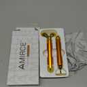 Amirce Face Massager Roller Golden 3D Roller Electric Facial Roller and T Shape Facial Roller Massager Kit Face Rollers
