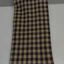 VHC Brands Black Check Blackout Panel Scalloped 84x50