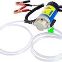 AIGMISON 12V 100W Engine Oil Pump, Electric Oil Change Extractor PumpElectric Fluid Transfer Pump for Engine Oil, Equipped With 3 Pipes-Low Noise