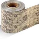 Syhood Outdoor Ribbon Poly Satin Ribbon Floral Craft Decoration Aspidistra Leaf Riband Easter Holiday Outdoor Decorating(4 Inch X 49 Yards,Wood Color)