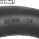 RUTU 3.75-19 3.50/4.00-19 (100/90-19) Motorcycle Inner Tubes Heavy Duty 110/90-19 Dirt Bike Inner Tube with TR4 Straight Valve Stem for M72 R71 R61 K750650 URAL MW DNEPR MT Tire 1 Pack