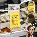 White Elephant Christmas Gifts- Caution Overstimulated Desk Sign, Funny Sticky Note Holder for Office Dcor, Stress Relief Office Prank Gift for Boss and Coworkers (combination2)