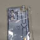 ZTOFERA for Samsung Galaxy A36 5G Case with Wrist Strap,Luxury Cute Plating Edge Love Hearts Pattern for Girls Women, Finger Holder Kickstand Soft Shockproof Phone Case for A36 6.7",Blue