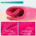 Makeup Remover Face Cleansing Cloth - Chemical-free Microfiber Reusable Facial Clean Towel, Remove Makeup Instantly with Only Water (7 PCS) (Week Pack - 7 Colors)