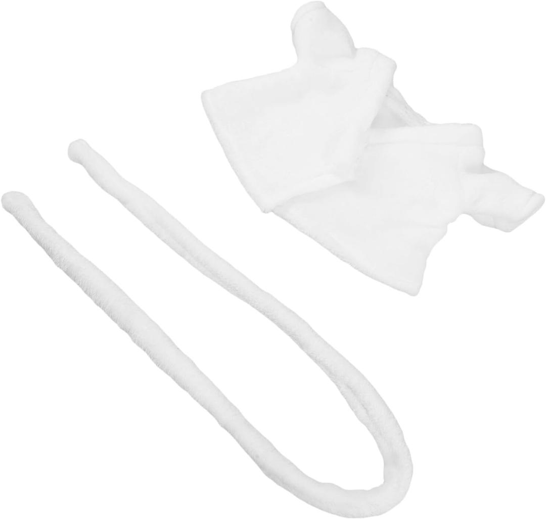 YARNOW Soft Cloth Doll Clothes for Stuffed Bears Mini Animal Play Outfits Cozy Plush Robe for Bears and Bath Dolls Sleepwear for Imaginative Play