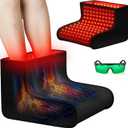 Red Light Therapy for Feet, 48W 320 LED Red & Infrared Light Device with 660nm Redlight & 850nm Infrared Light Wavelengths for Feet Foot & Ankle Pain