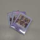 3 x Autumn Press on Nails Medium Coffin Fake Nails Glitter Gold Burgundy False Nails with Yellow Maple Leaves Design Glossy False Nails Press Ons Glue on Nails for Women Manicure 24 PCS