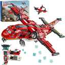 RiceBlock City Fire Rescue Plane Building Sets, Suitble for Kids and Fans of Firefighter Toys, Fun Birthday Idea for Boys and Girls Ages 6+, 691PCS
