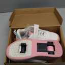 HSQ Fashion Sneaker Roller Skate Shoes for Boys Girls Kids Detachable Wheeled 2 in 1 Skating Shoes with Wheels (3 Little Kid, Green/Orange/White 156)