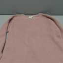 The Drop Women's Crew Neck Long Lantern Sleeve (M, Pink)