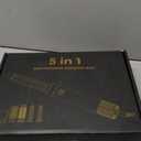 5 in ONE Blow Dryer Brush, Curling Wand Hair Styling Tools Set, Ionic Hot Air Hair Dryer, Massage Oval Hair Dryer, Left&Right Hair Curlers 100-120V