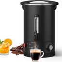 Garvee 12 L/80 Cups Coffee Urn-3.2 gal Double Wall Commerical Coffee Maker for Buffet Catering Wedding Gathering,Large Capacity Hot Coffee Dispenser,Stainless Steel Hot Water Urn-Black