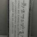 SRSZHIYUE Serenity Prayer Christian Inspirational Quote Wall Decor Art 32"12" Rustic Catholic Bible Verse Holy God Grant Me Religious Sign Farmhouse Home Living Room Religious Horizontal (Black)