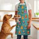 Beagle Aprons for Dog Lover, Adjustable Neck Strap Kitchen Chef Apron