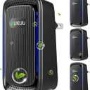 Air Ionizers (4 Pack- Plug In Negative Ion Air Purifiers - Quiet Air Freshener for Home, Bedroom, Office, Basement - Portable Air Purifier Odor, Smoke, Dust, Pet Smell - Mini Air Cleaner Black