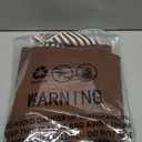 Color Block Sweater Dress for Women Mini - Long Sleeve, Mock Neck, Short Knit Dresses, Casual Fall Dresses (X-Large, Brown)