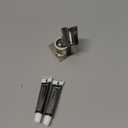 Shower Head Holder All Metal Handheld Shower Wand Bracket Adhesive Shower Wall Mount Holder Brass Shower Spray Holder Brushed Nickel, Drill Free Glue Installation