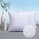 MIULEE Pack of 2 18x18 Outdoor Pillow Inserts, Outdoor Throw Pillows Water-Resistant Decorative Premium Square Pillow Stuffer Sham for Porch Swing Couch Sofa Cushion Patio Furniture