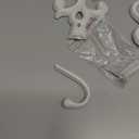 Shabby Chic Decorative Wall Hooks - Set of 3 - Cast Iron French Country Wall Decor - Farmhouse Hangers for Coats, Purses and More - Pure White