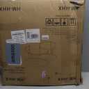 aboxoo Coffee Table Nesting White Set of 2 Side Set Golden Frame Circular Round and Marble Pattern Wooden Tables, Living Room Bedroom Apartment Modern Industrial Simple Nightstand