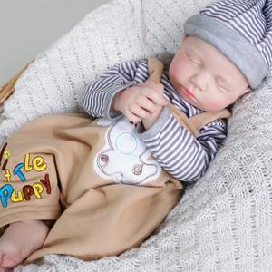 Lifelike Reborn Baby Dolls Boy - 18-Inch Baby Soft Body Realistic-Newborn Baby Doll Full Silicone Baby Dolls with Toy & Gift Box for Kids (James-boy-ivory White)