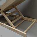 Dog Ramp for Bed - Foldable Small to Large Dog Ramp for Couch - 6 Adjustable Height from 12" to 24" - Stairs with High Traction Mat - Wooden Portable Ramp for Dogs to Get on Bed Couch Car Up to 200LBS