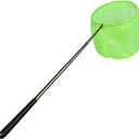 RESTCLOUD Bait Net and Fishing Landing Net with Telescoping Pole Handle Extends to 59 inches (Green)