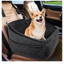Dog Car Seat for Small Medium Dogs,Detachable Washable Dog Booster Seat Under 30lbs, Pet Car Seat Travel Bed with Storage Pockets and Dog Safety Belt (Black)