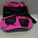 Lohol Large Mesh Drawstring Backpack with Shoe Bag, Durable Swimming String Sack with Handle for Sports Gym Yoga Beach Travel (Rose Pink)