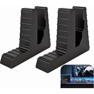 Rayjee 2-Pack Vertical Gaming Laptop Stand for Desktop | Upright Laptop Holder for External Monitor Use, Space-Saving Design, Enhanced Cooling, Fits 2035mm Gaming Laptops