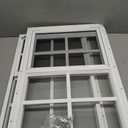 2 Pack Shed Windows 14" W x 21" H Flush Mount, White Household Windows for Playhouses, Barns, Chicken Coop