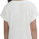 Hurley Girls Soft Knit Basic T-Shirt (Small, Marshmallow)