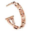 YOFUNTLE Compatible for Samsung Galaxy Watch 46mm/Gear S3 Bands,Women 22mm Metal Alloy Bracelet Strap Replacement Wristband for Samsung Galaxy Watch 46mm,Gear S3 Classic/Frontier (Dark Rose Gold)
