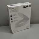KOHLER 25875-0 Hyten 3" Height, Elevated Soft Close Elongated Toilet Seat, Contoured Seat with Grip-Tight Bumpers, Quick-Attach Hardware, No Slam Toilet Seat, White